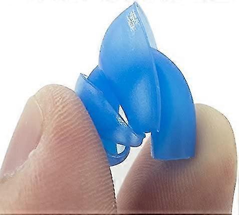 Silikon simning öronproppar - Blå 6stsportutrustning