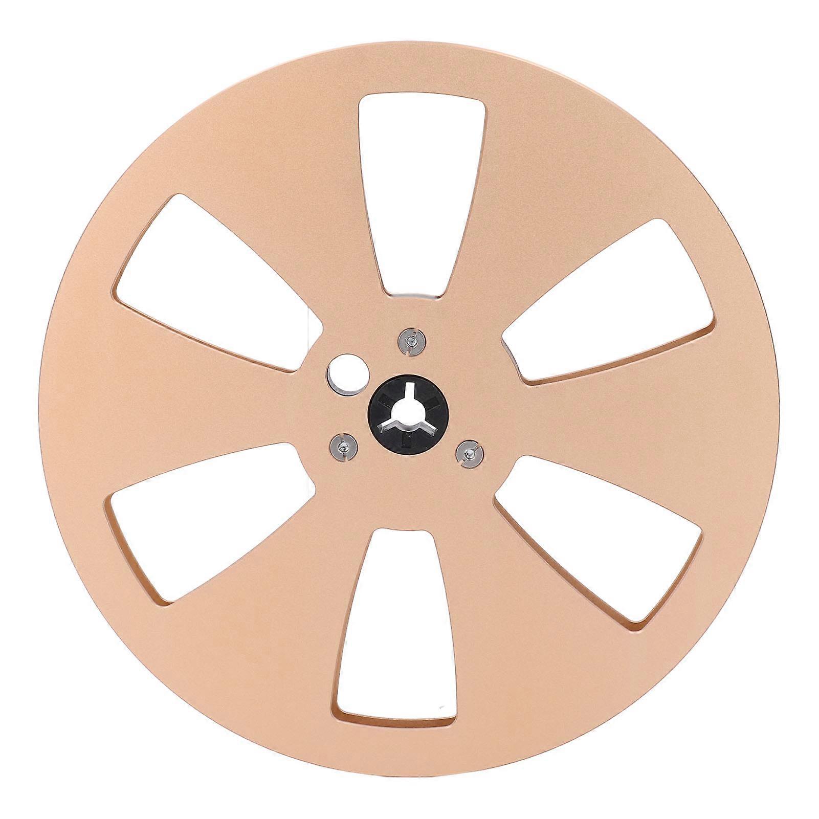 Sound Tape Empty Reel 1/4 7in Metal Aluminum for TEAC Tape Recorder Opening Machine Parts Gold