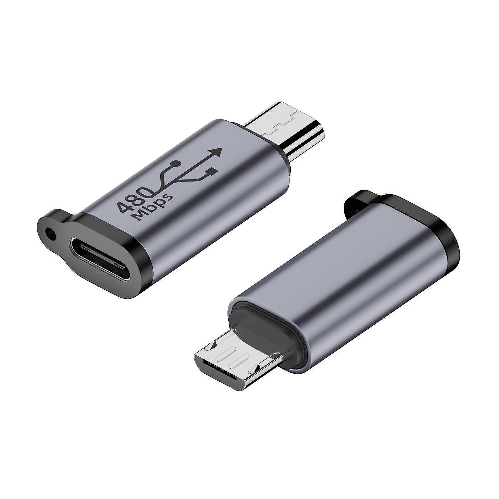 Adaptér USB-C na Micro USB, mini USB, typ C, samec, konektor Micro USB (samec)