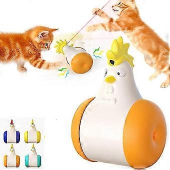 Bjxy Cat Toy Funny Cat Stick Tumbler Electric Vocal Cat Toy Pet Suppliesorange