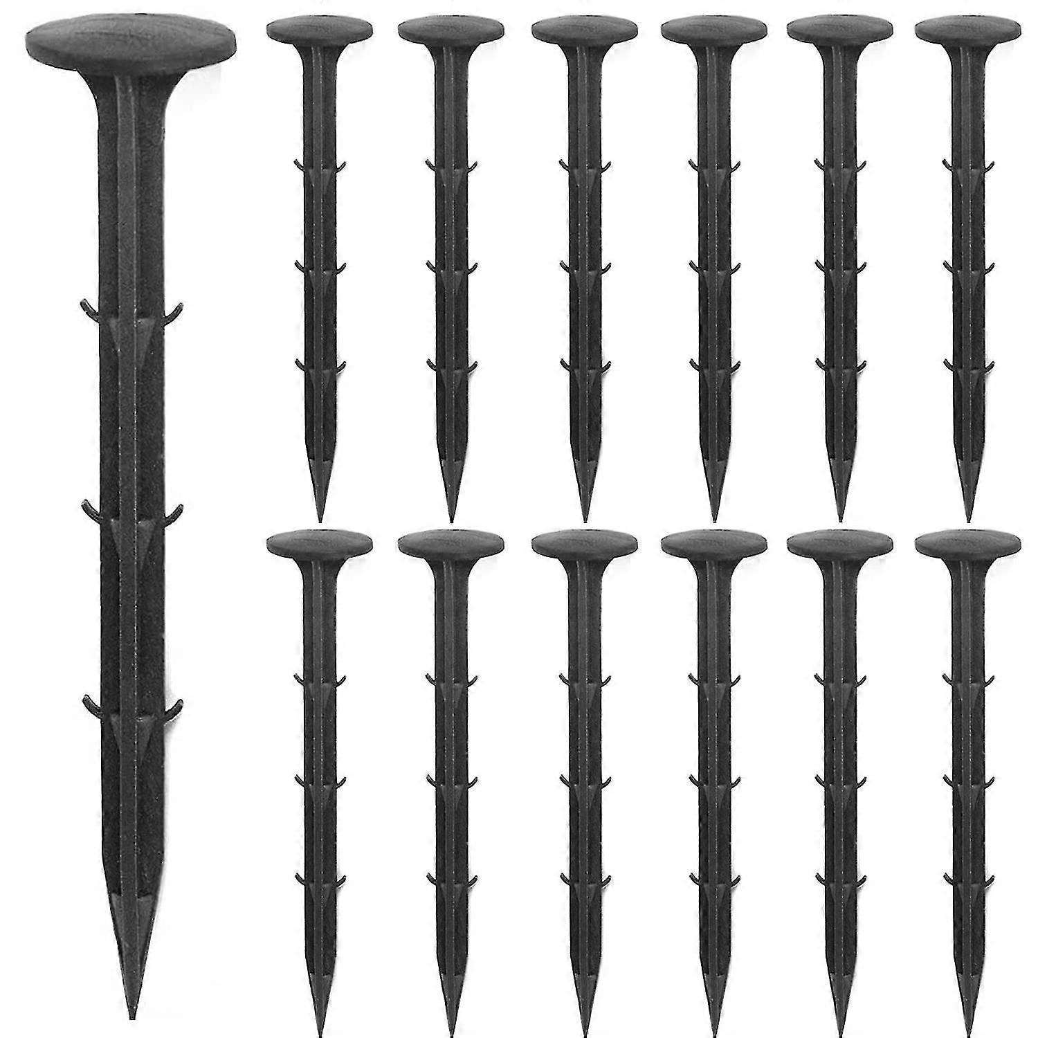 100 Pcs Garden Lawn Stakes 6 Inch Anchors Spikes Rustproof For Ground Lawn Edging Weed Fabric Tarp