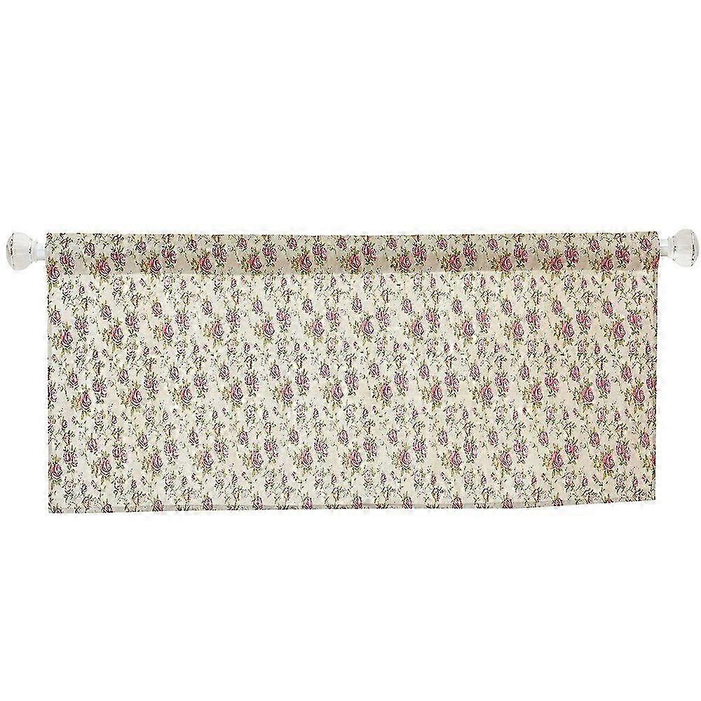 Rose Printing Window Curtain