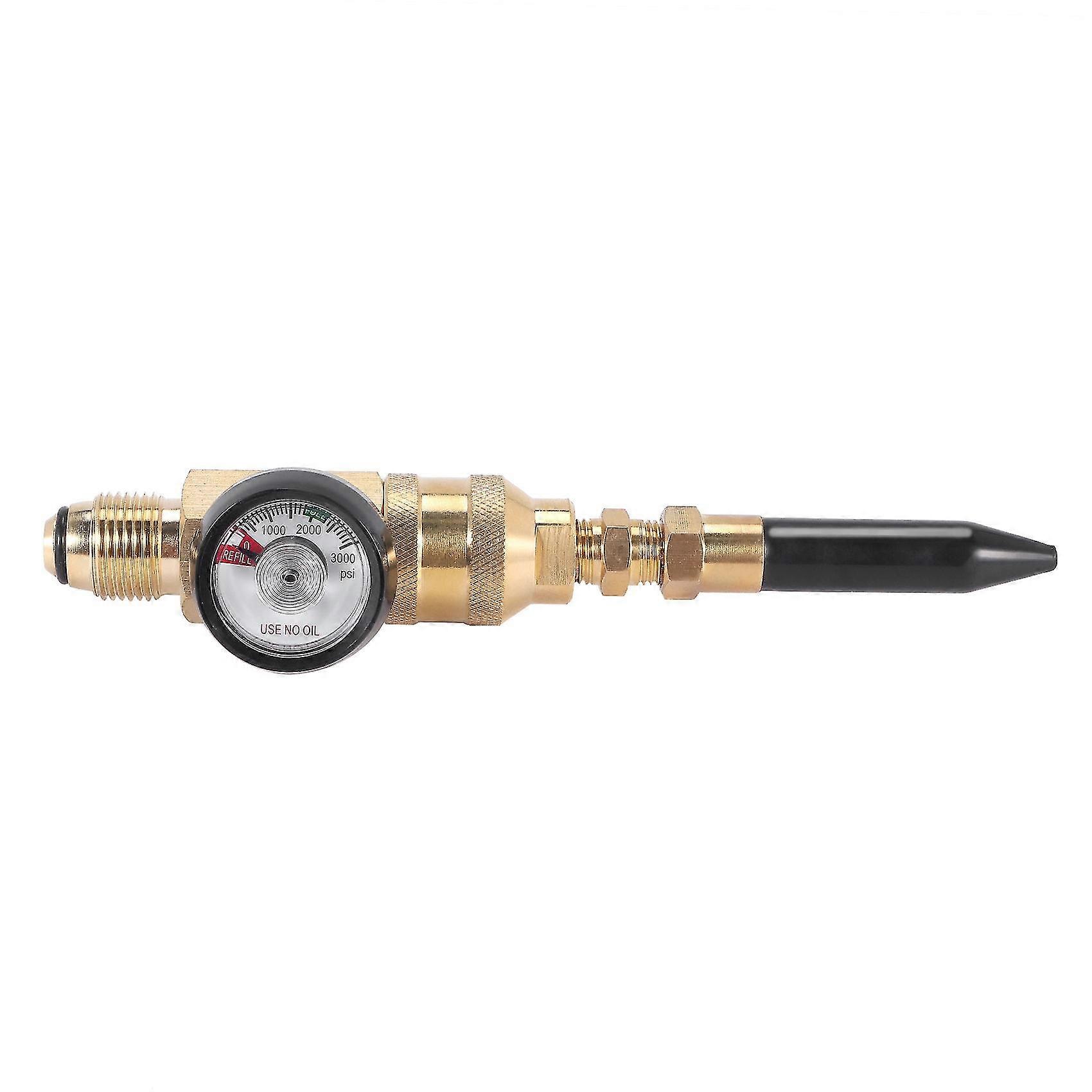 Helium Tank Balloon Inflator Regulator With Gauge For G5/8 Tank Valves
