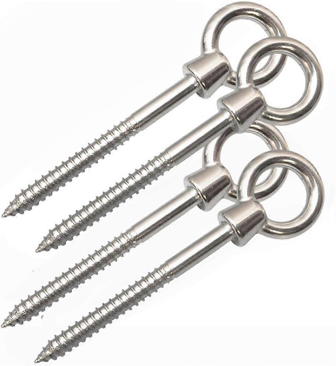Hammock Hooks,4Pack Hammock Hanging Kit Stainless Steel Eye Screw Hooks