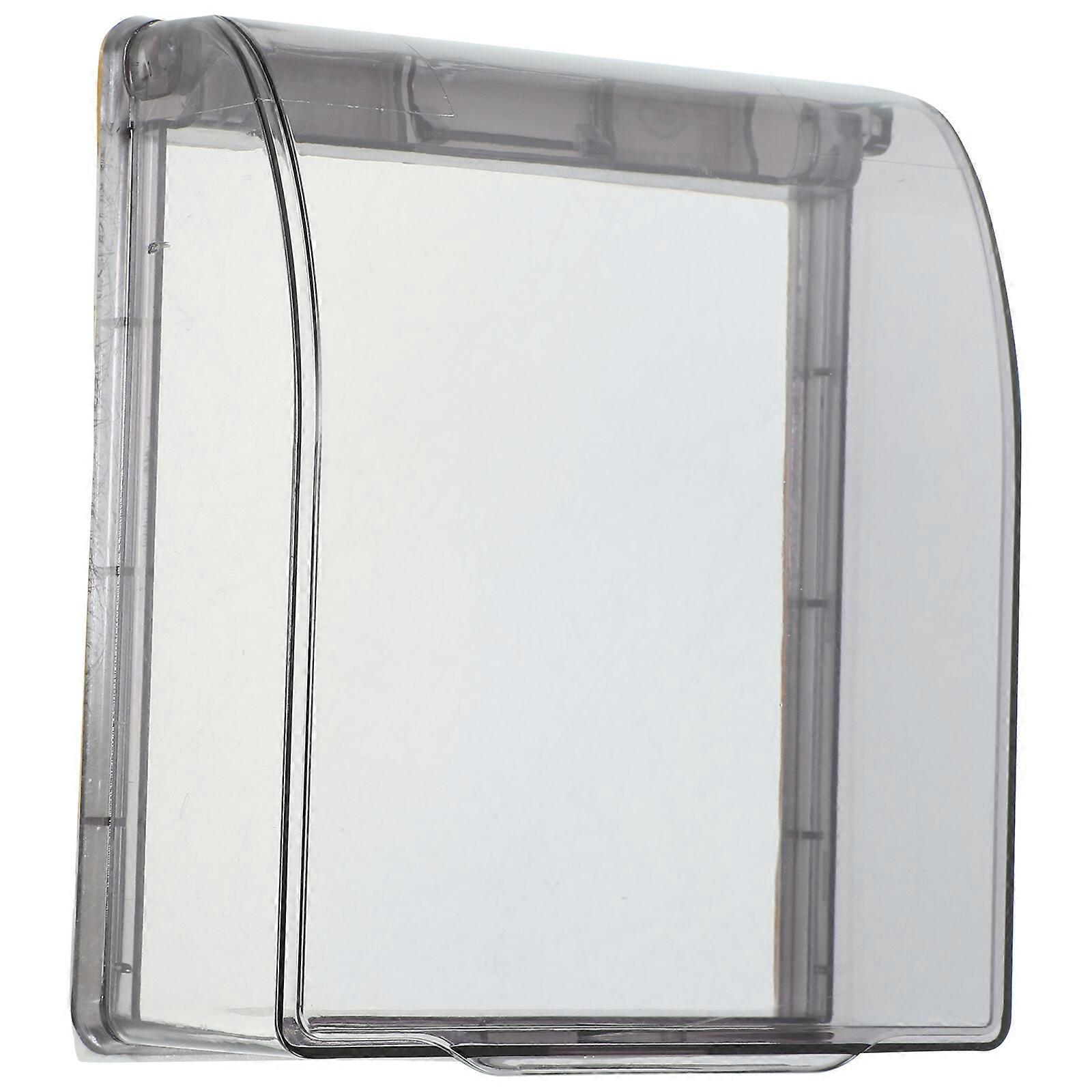 2pcs Adhesive Socket Waterproof Covers Bathroom Outlet Cover Wall Switch Protector