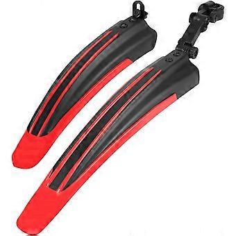 Bike Mudguard Set, Portable Adjustable Road Mountain Bike Bicycle Cycling Tires Front and Rear Mud Guard Fenders