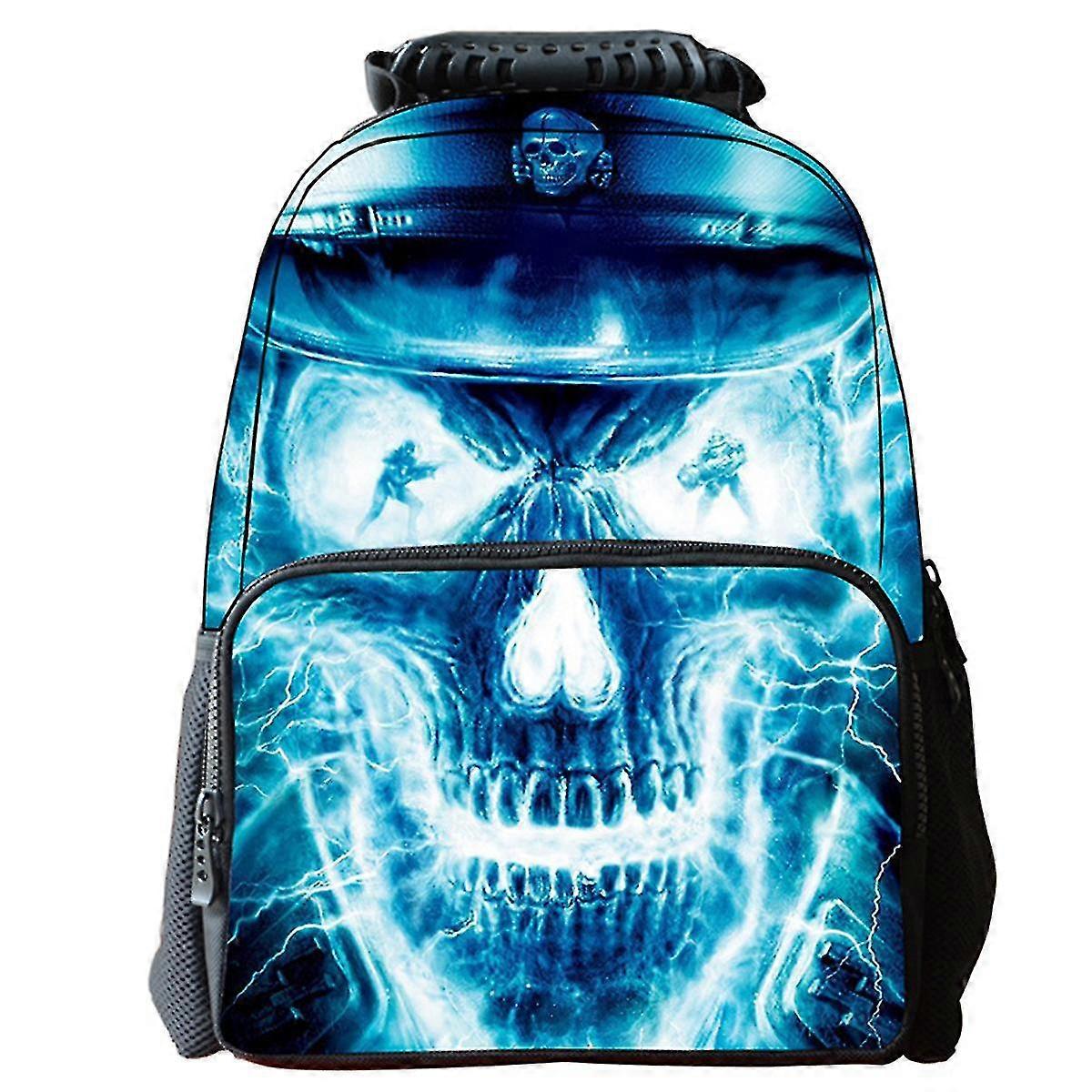 Unisex 3d Skeleton Print School Bag