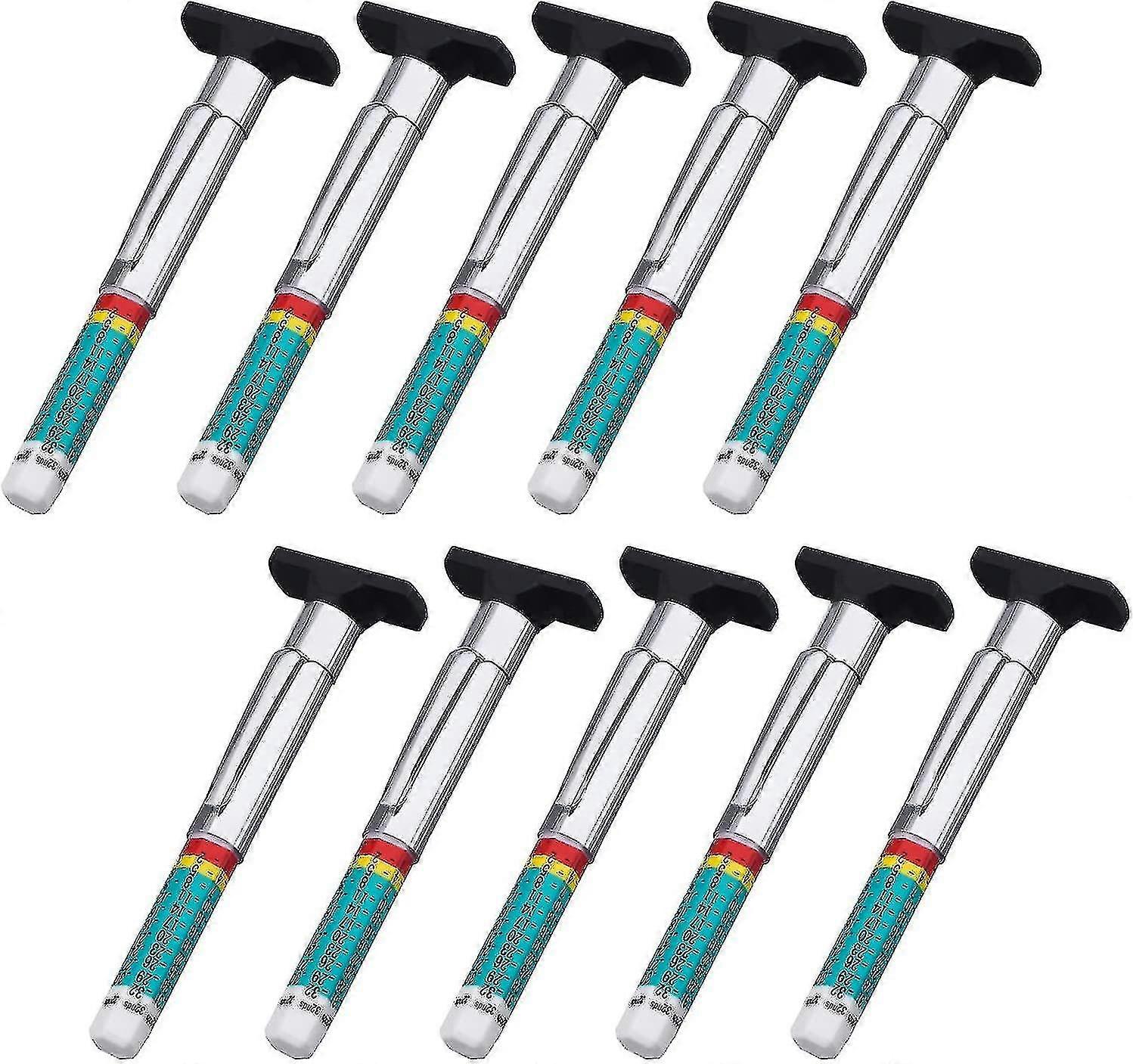10 Pack Tyre Gauge Tyre Tread Depth Gauge Tool, Color Coded