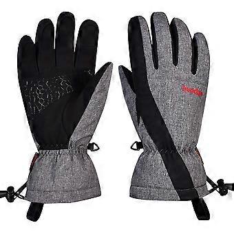 Luvas de esqui, luvas de neve impermeáveis, luvas de inverno à prova de vento com tela sensível ao toque para homens e mulheres