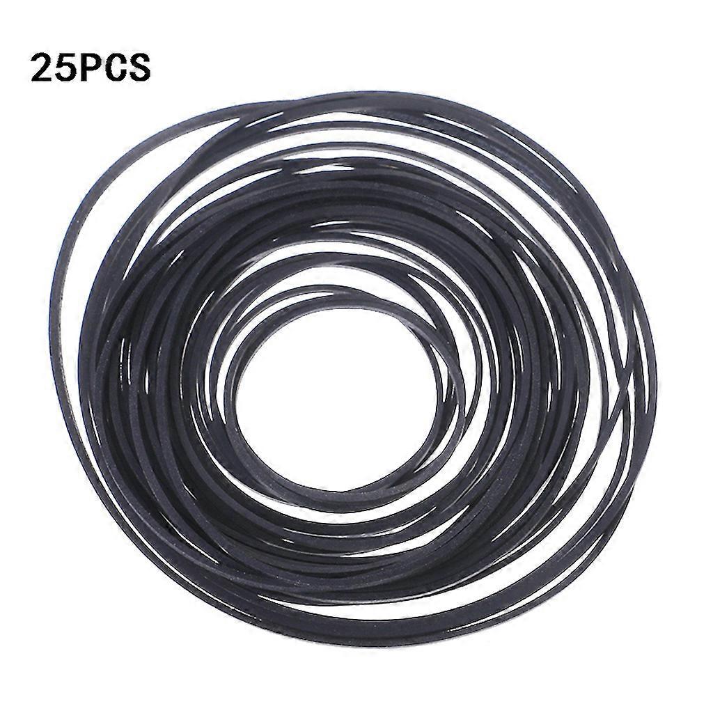 5-130MM Universal 1mm width square Rubber Belt Mix Cassette Tape Machine 25 pcs