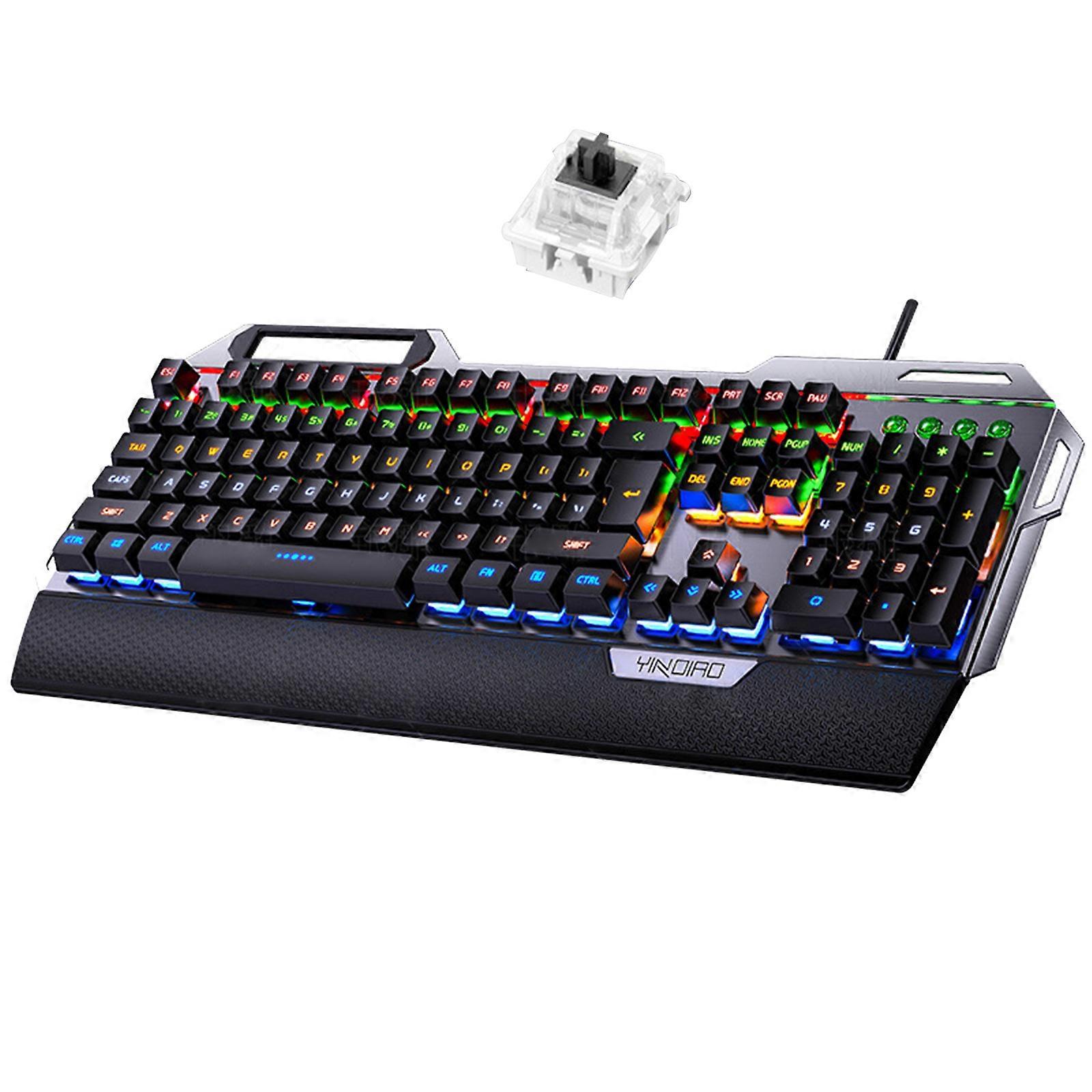 Full Size Wired Mechanical Gaming Keyboard, Splash-Proof, for Ideal for Windows
