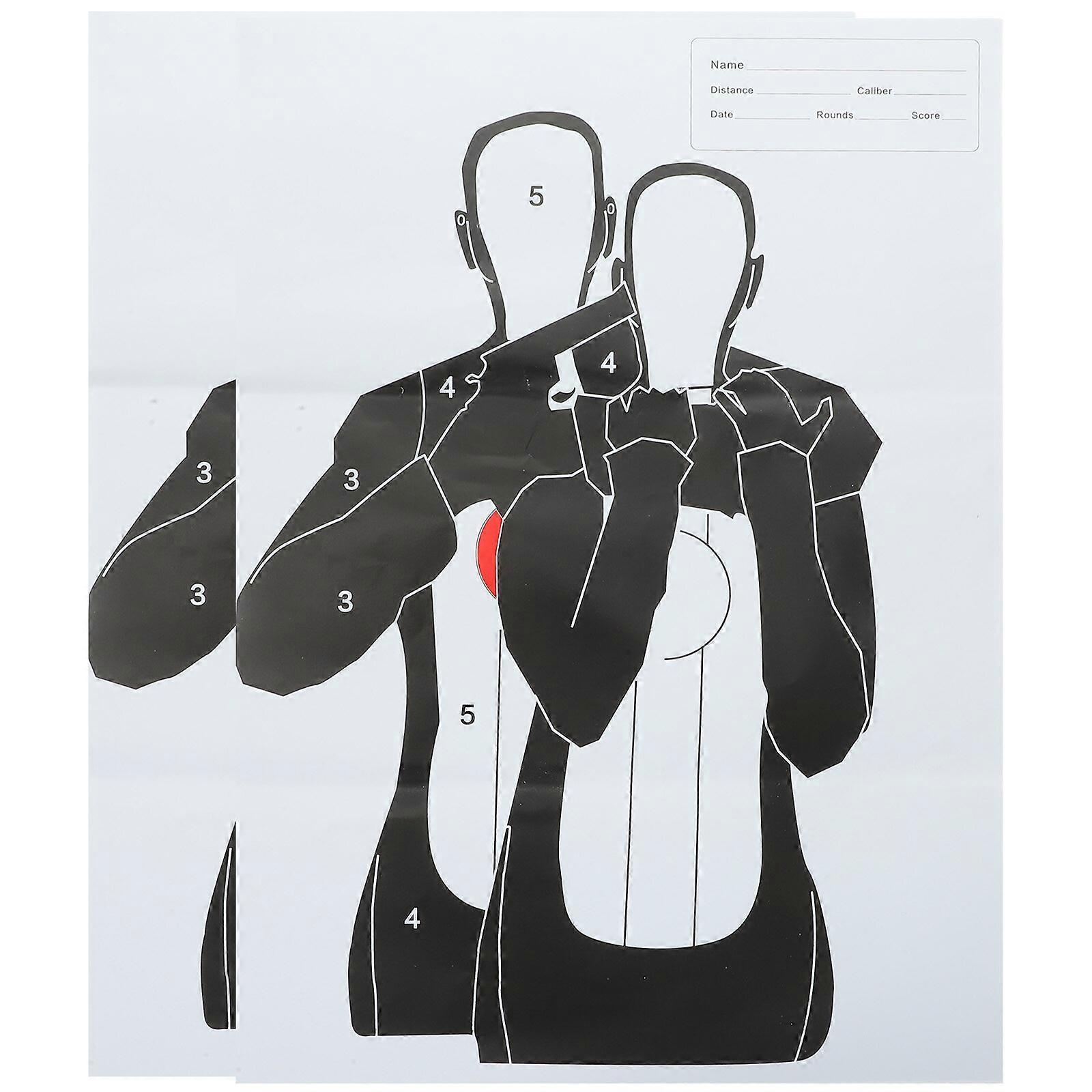 2 Sheets of Training Use Target Paper Competition Training Target Paper Reusable Target Label