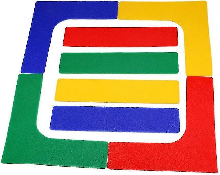 100٪ جديد مطور 8 قطع خطوط ملعب التنس علامات الحدود ملعب مخلل ملعب بقعة علامات للأطفال كرة السلة كرة القدم كرة الريشة معدات التدريب