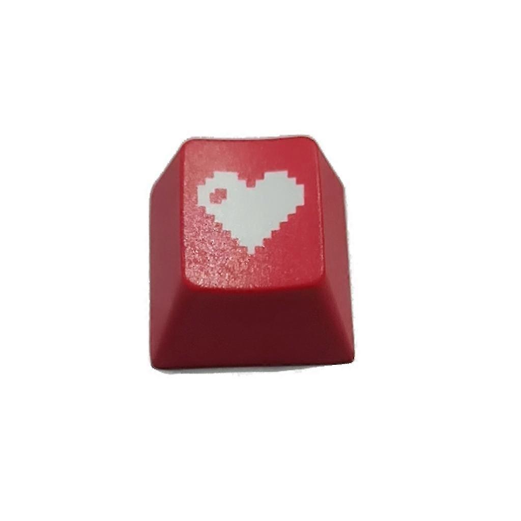 Red Love Heart Pattern Keyboard Keycap Mechanical Esc For Key Cap Hat For Pc