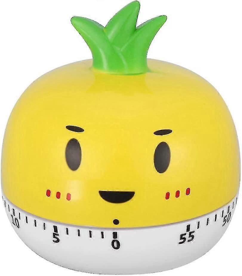 Kitchen Timer, Manual Mechanical Vegetable Shaped Timer Kitchen Timer Battery-free Yellow