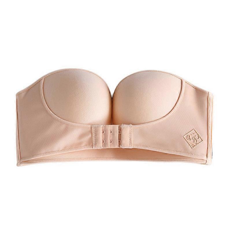 Închidere frontală Sutien căptușit pentru femei Adunați sutien fără bretele Super Push Up Sutien invizibil