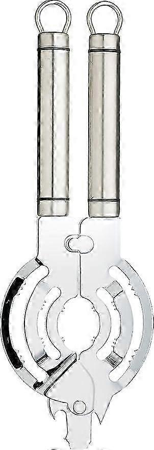 Professional Stainless Steel Multi-Function Can Opener / Bottle Opener / Jar Opener, Fits Most Lids