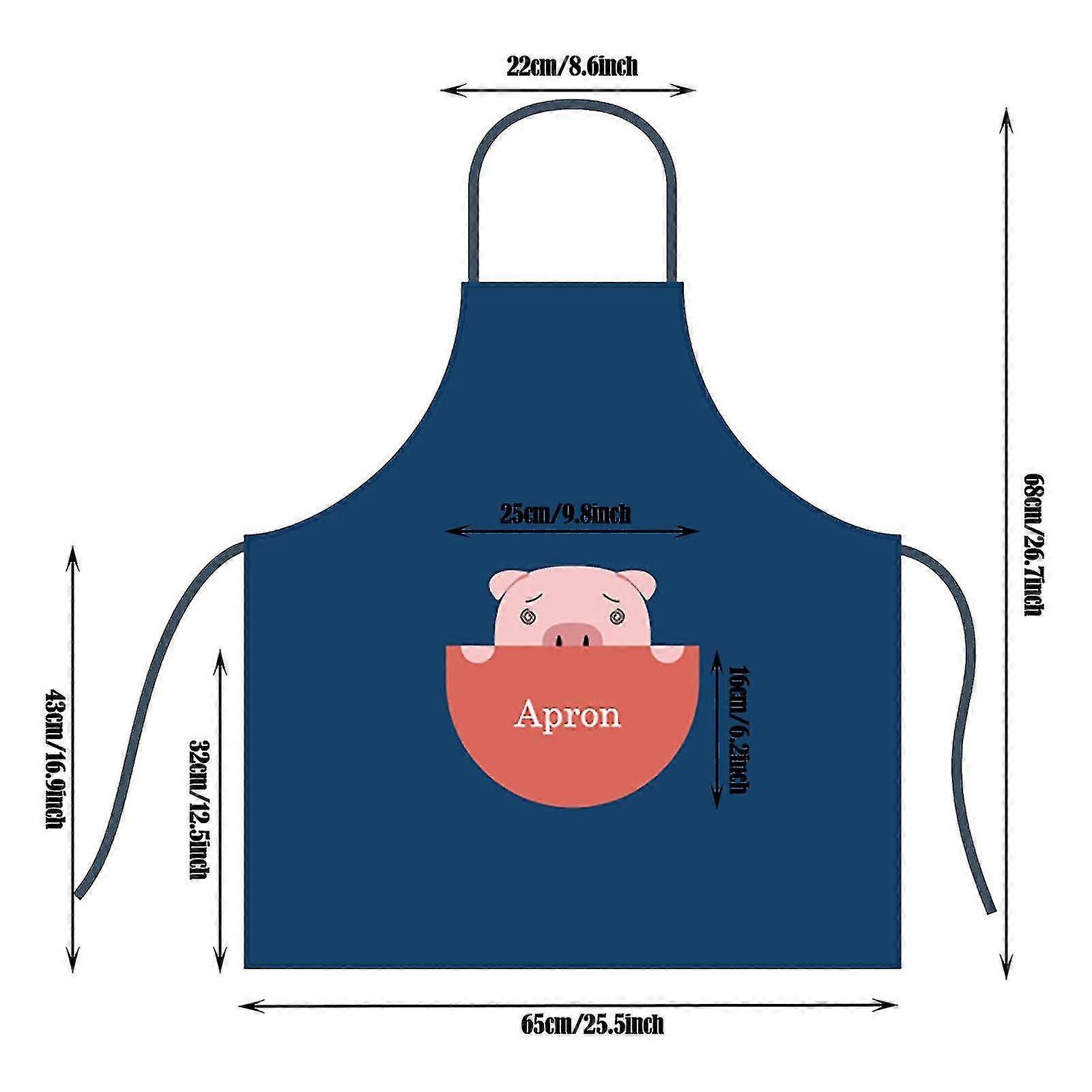 1pc Kitchen Cleaning Apron Polyester Apron Household Waterproof Apron