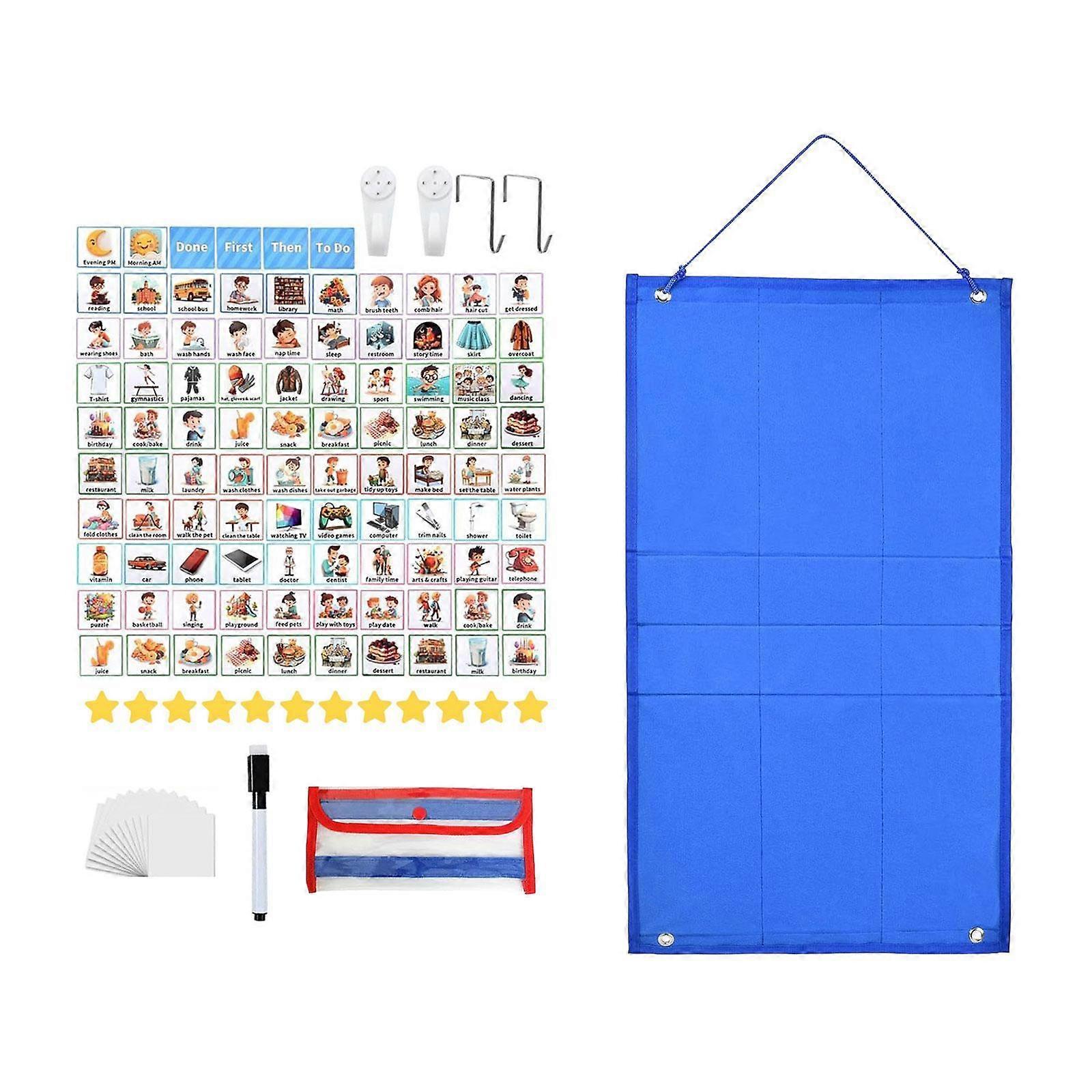 Kids Visual Schedule Routine Chore Chart for Activity Preschool Teaching Aid