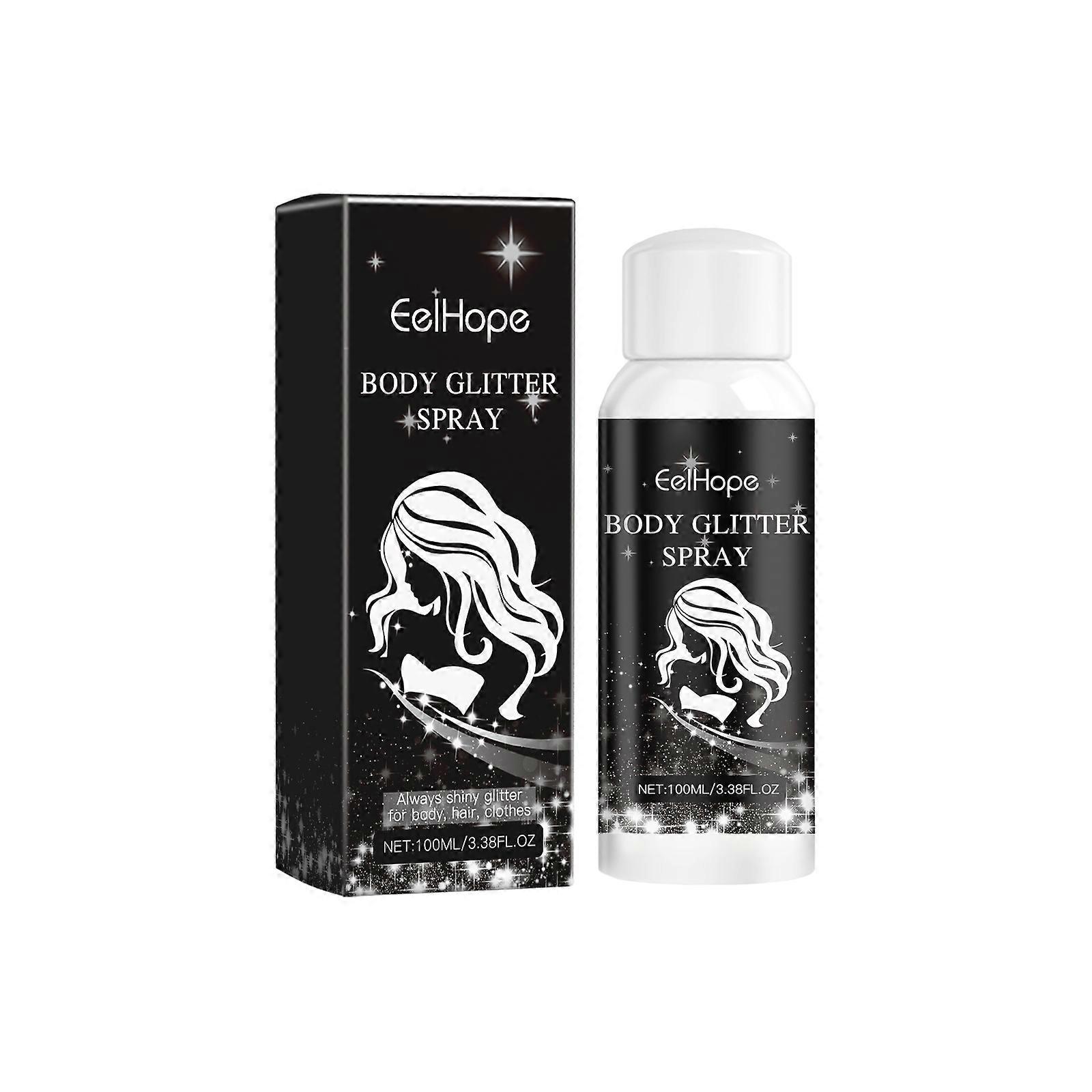 Body Glitter Spray, Party Highlight, Face & Body Shine, Easy Application ,100ml