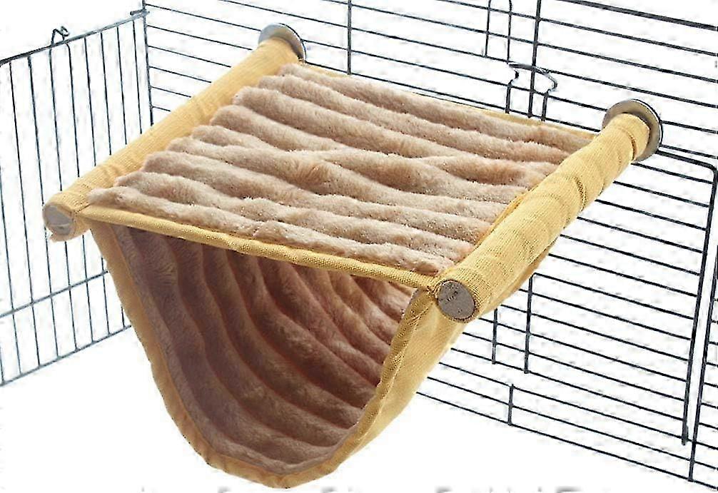 Bunk Bed Hammock, Cage Sleeping Bed, Play Platform with Warm Fleece for Hamsters, MiceL)