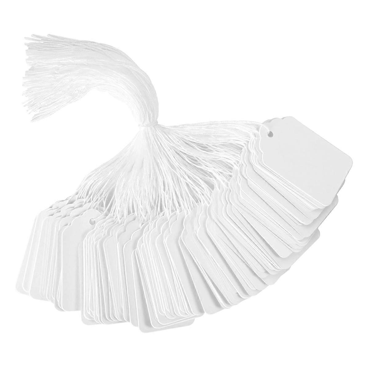 1000 PCS Price Tags with String Attached,1.77 X 1.1 Inches Hang Tags with String Attached,Name Tags