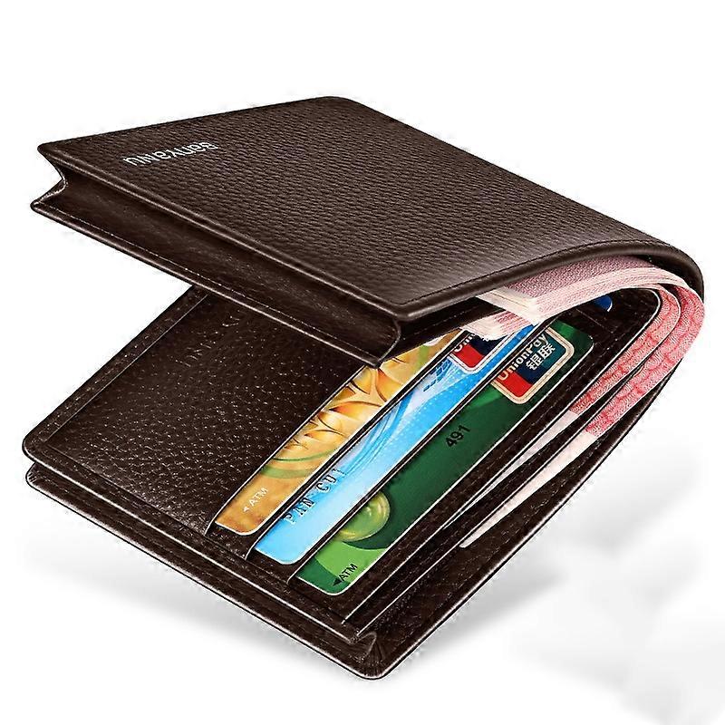 Type B BANYANU N887 First Layer Cowhide Men Short Wallet Card Cash Storage Bag