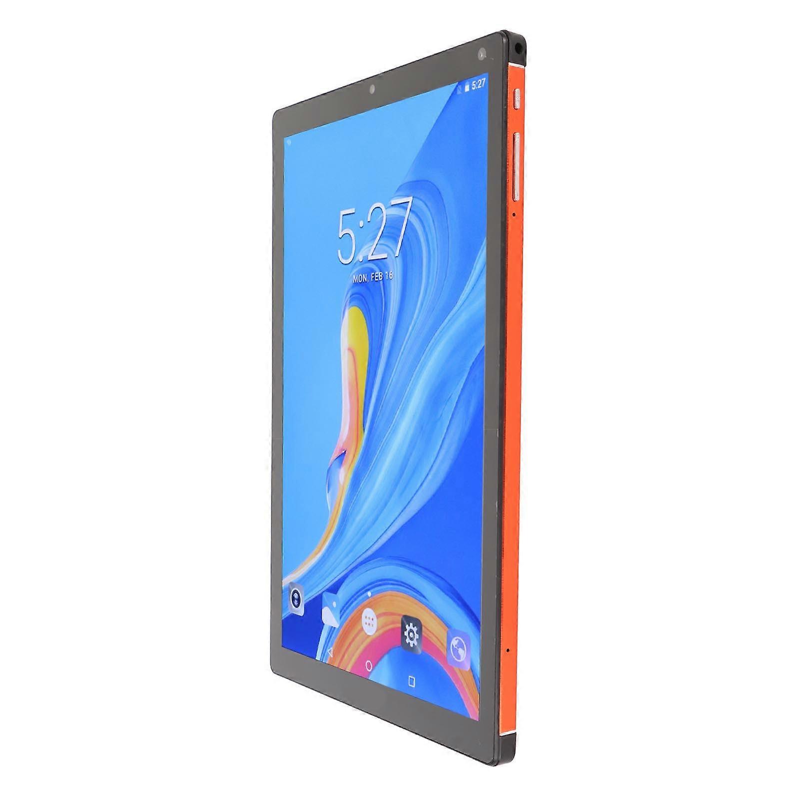 Tablette Android 12 10,1" 6 Go de RAM 128 Go Double caméra Orange UK Plug