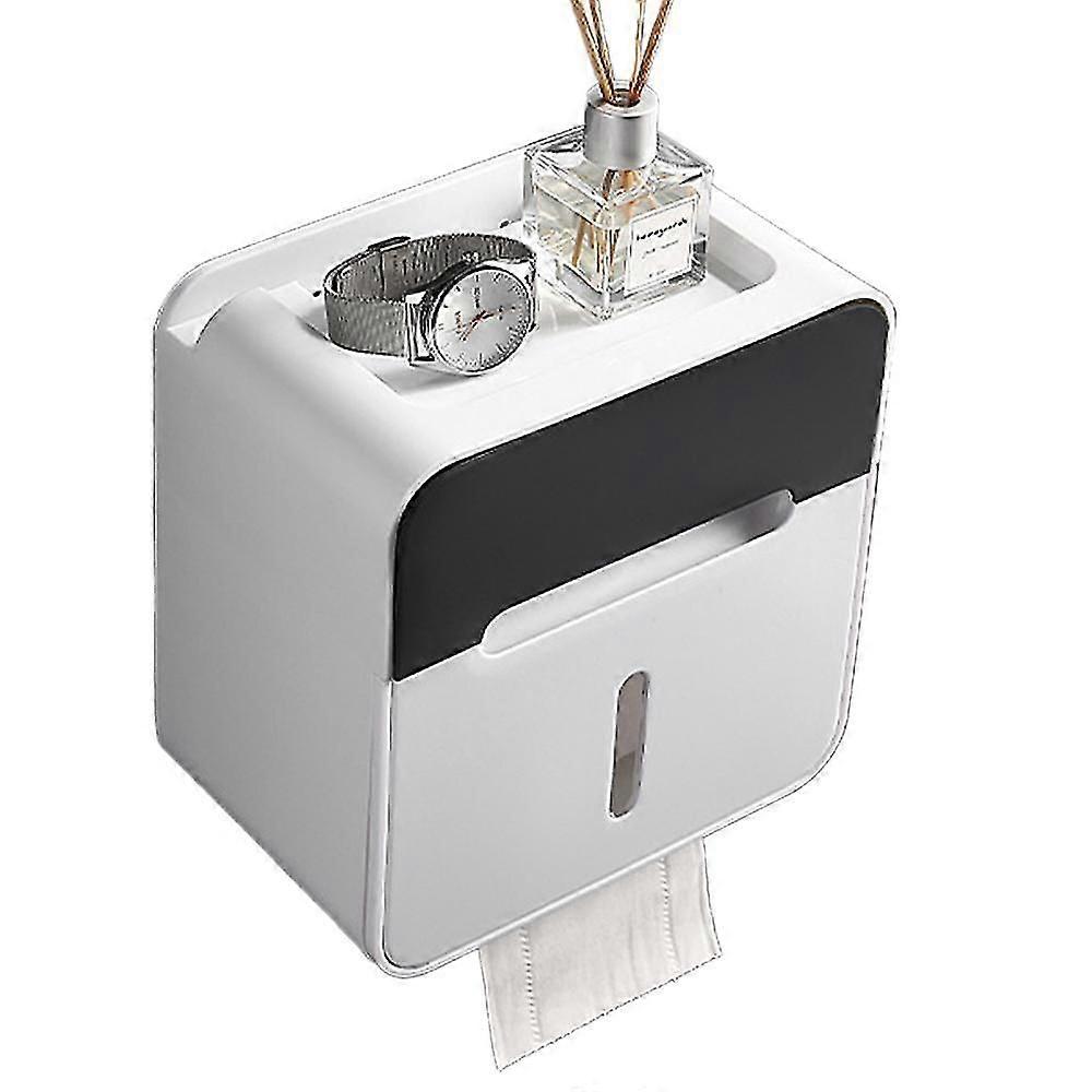 Simple And Creative Toilet Tissue Box Without Punng Waterproof Roll Paper Storage Toilet Paper Box Wall-mounted e Creative Paper Box