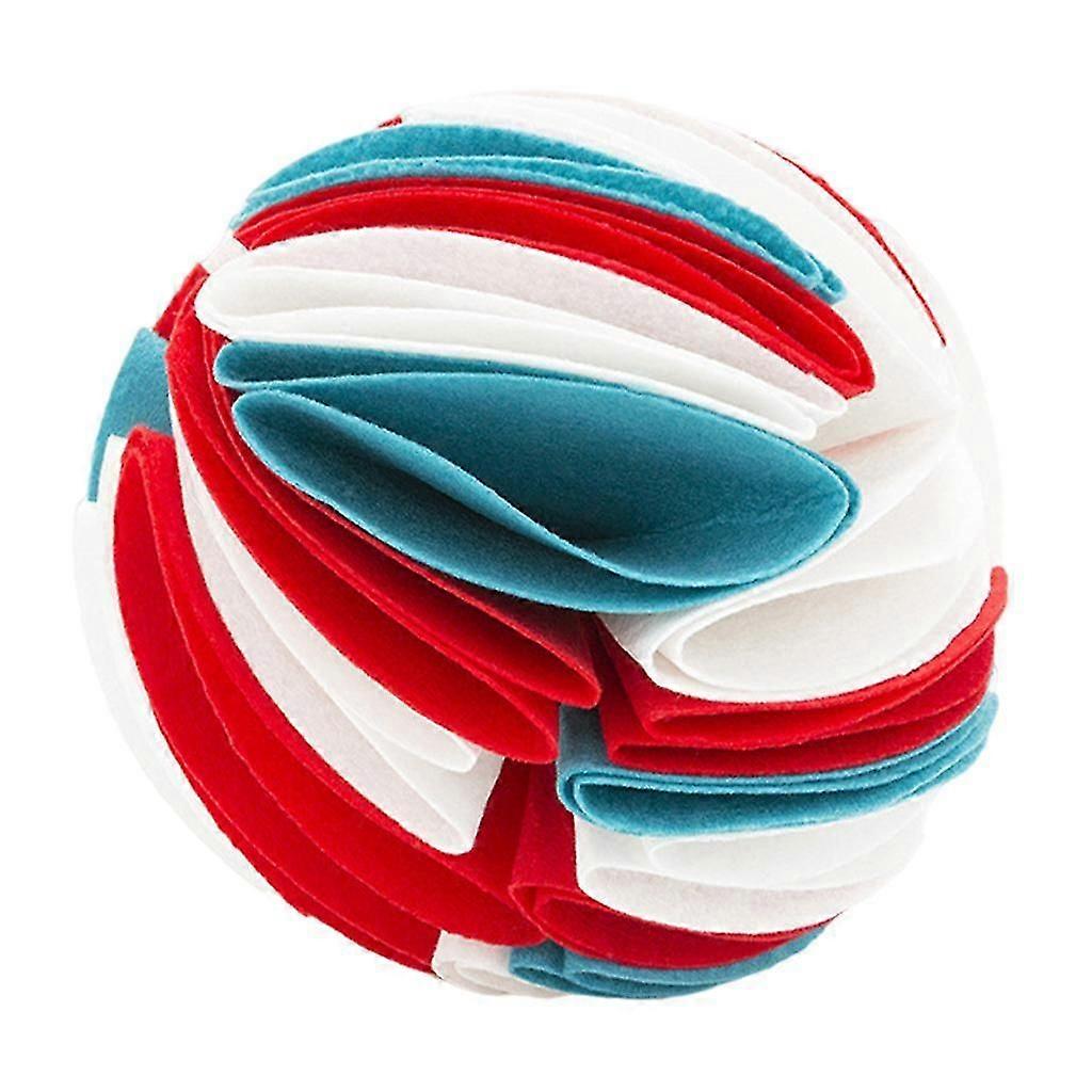 Snuffle ball Chien Puzzle Jouets Augmenter le QI Distributeur lent Feeder Pet Train blancrougebleu l