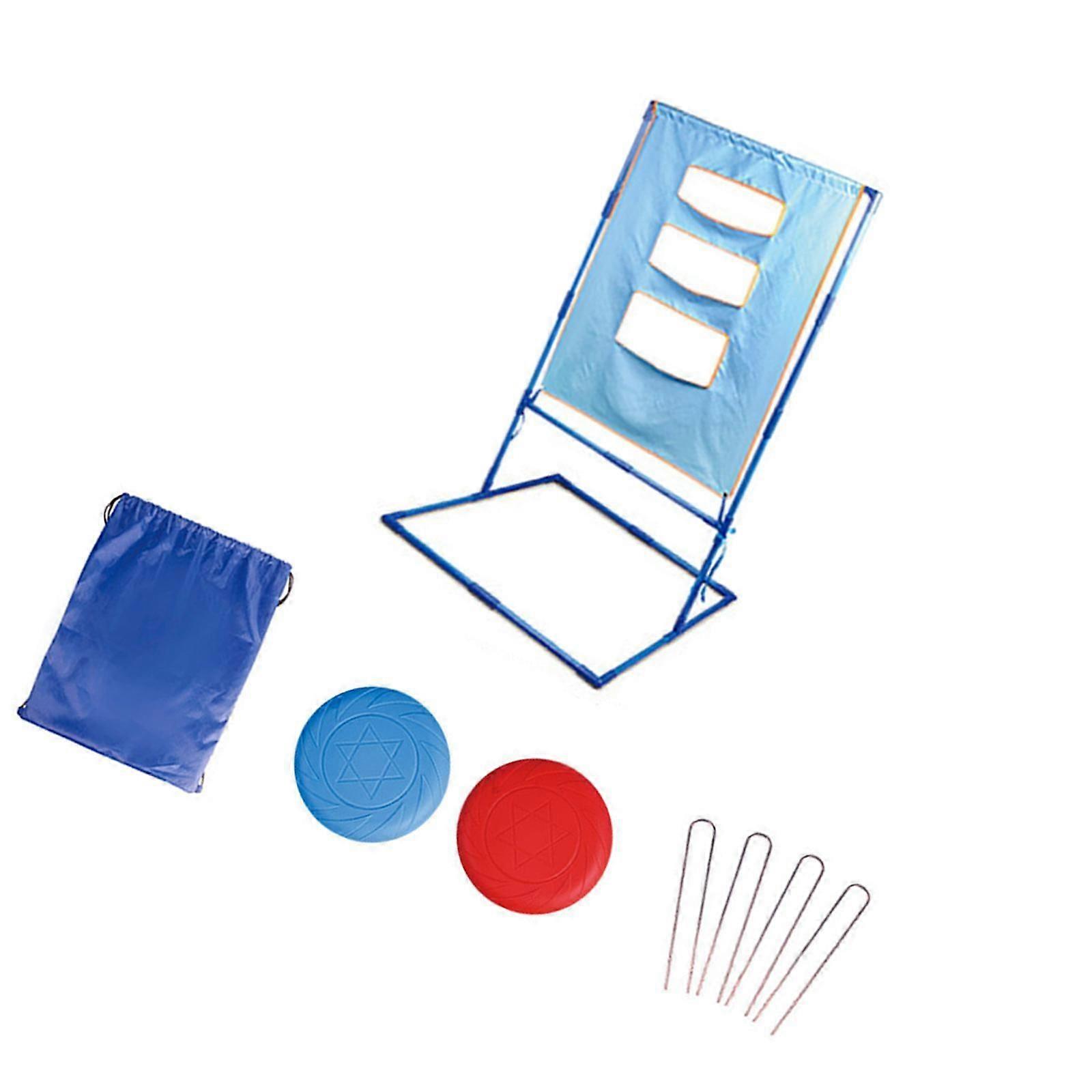 تحلق القرص إرم حمل حقيبة القرص الهدف لعبة العشب لشاطئ الفناء الخلفي مع 2 أقراص الطيران