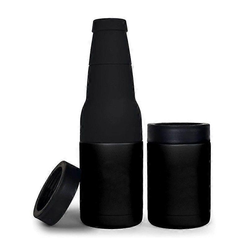Ölflaskkylare vakuumisolerad 3 i 1 ölburkflaskkylare med öppnare Ölgåvor för män