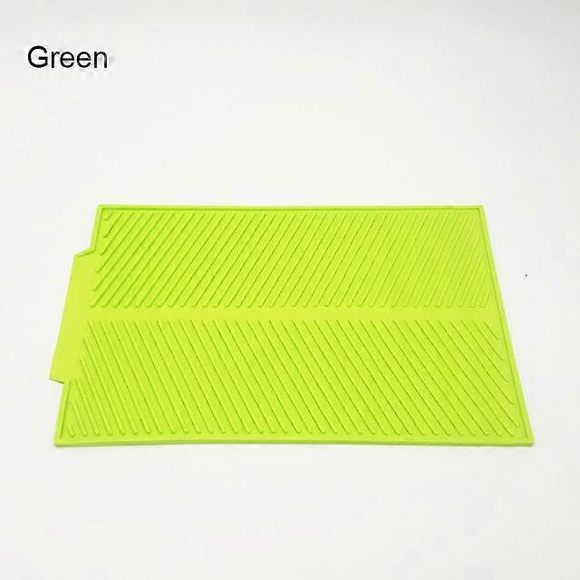 Newly Silicone Plate Drying Mat Toxic Free Easy Clean Safe Heat Resistant Trivet for Kitchen Countertop Sink