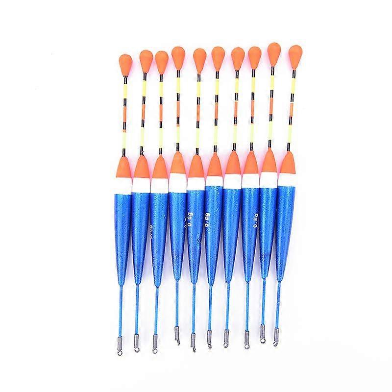 10Pcs Assorted Sizes Outdoor Fishing Lure Floats Bobbers Hooks Slip Fish Drift
