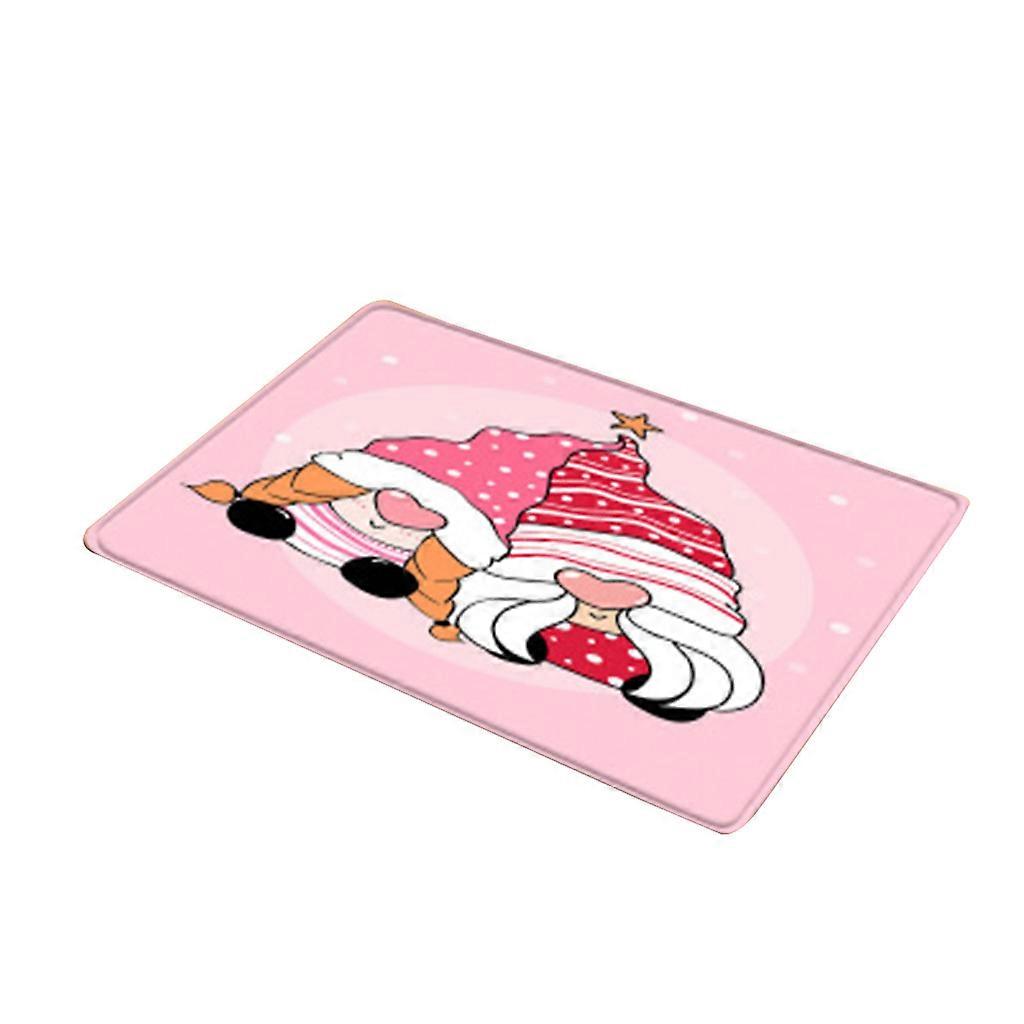 Valentine's Day Love Theme Faceless for Doll Printing Doormat Rectangular Floor Mat Non-Slip Rug Carpet for Bathroom Kit