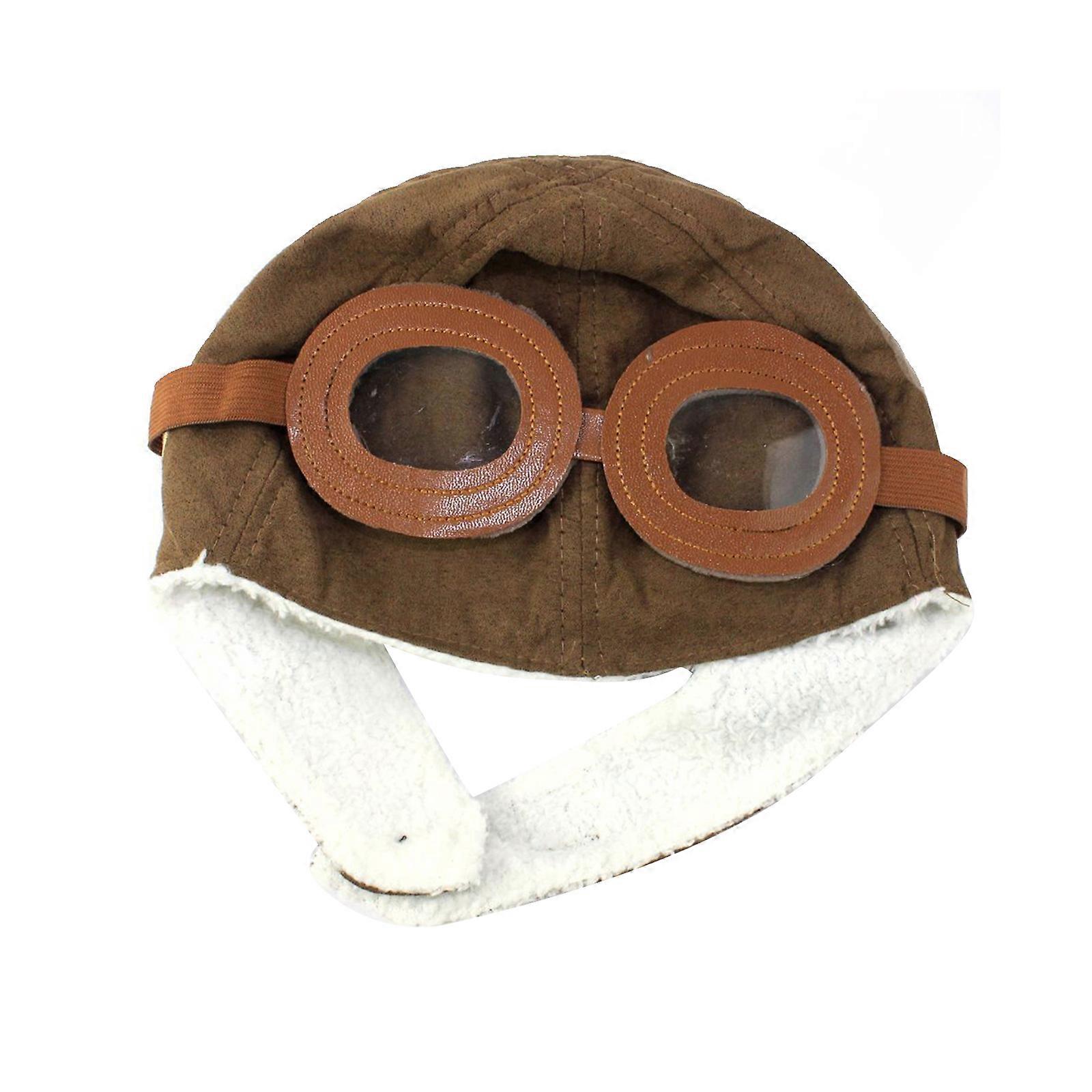 Flytilbehørssett for barn: Kaffehatt og vernebriller