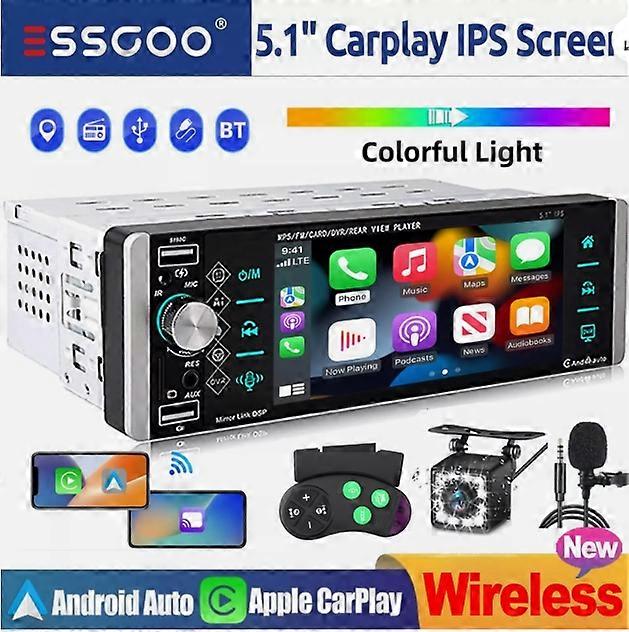 Car Stereo, Apple CarPlay, Android Auto, Bluetooth