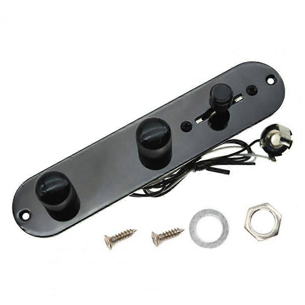 Metal Delicate Wired Way Preloaded Pre-wired Control Panel Knobs Compact Guitar Control Board Fixed for Telecaster