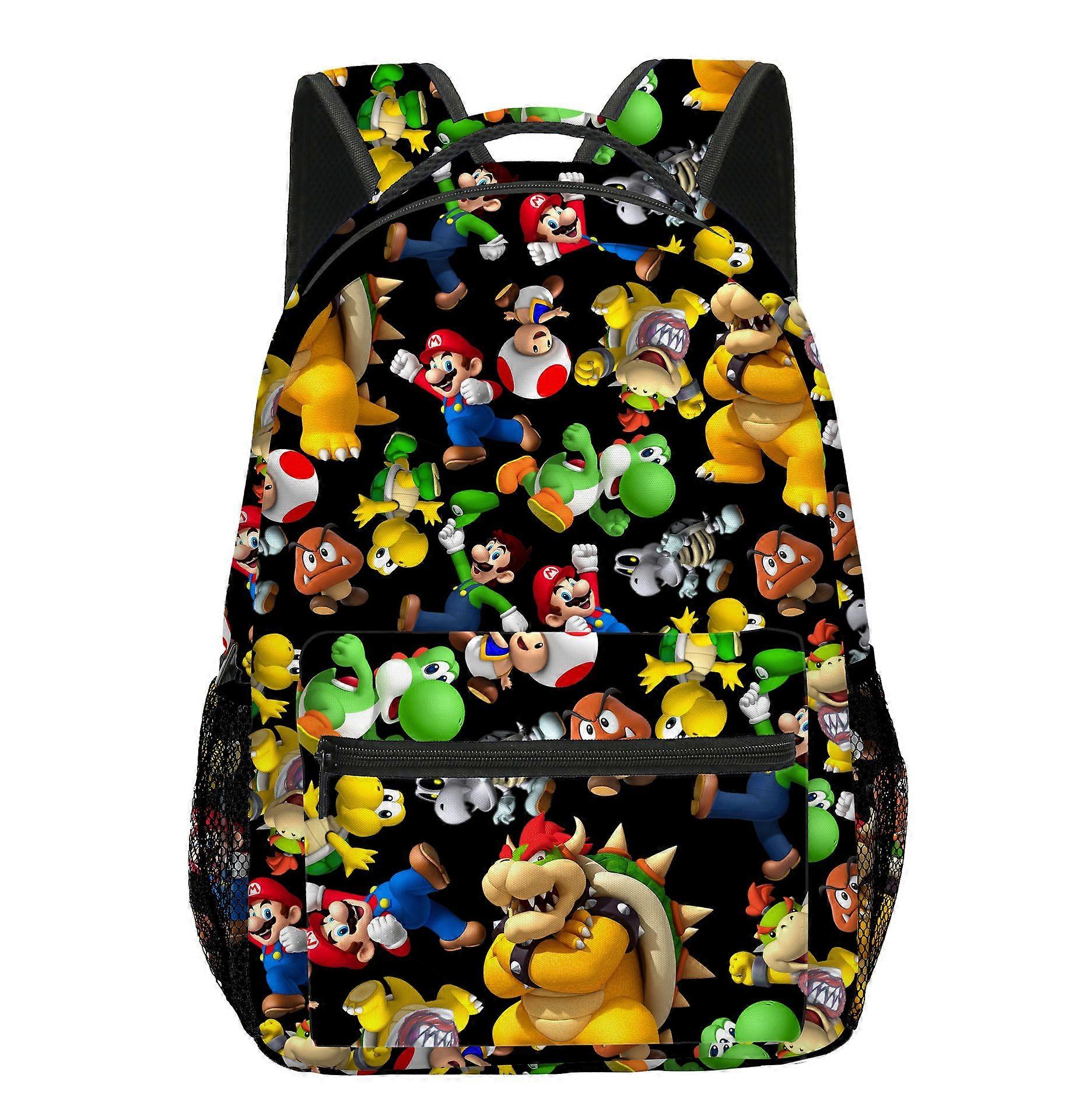 New Mario Primary and Secondary School Bag Children's Backpack Backpack