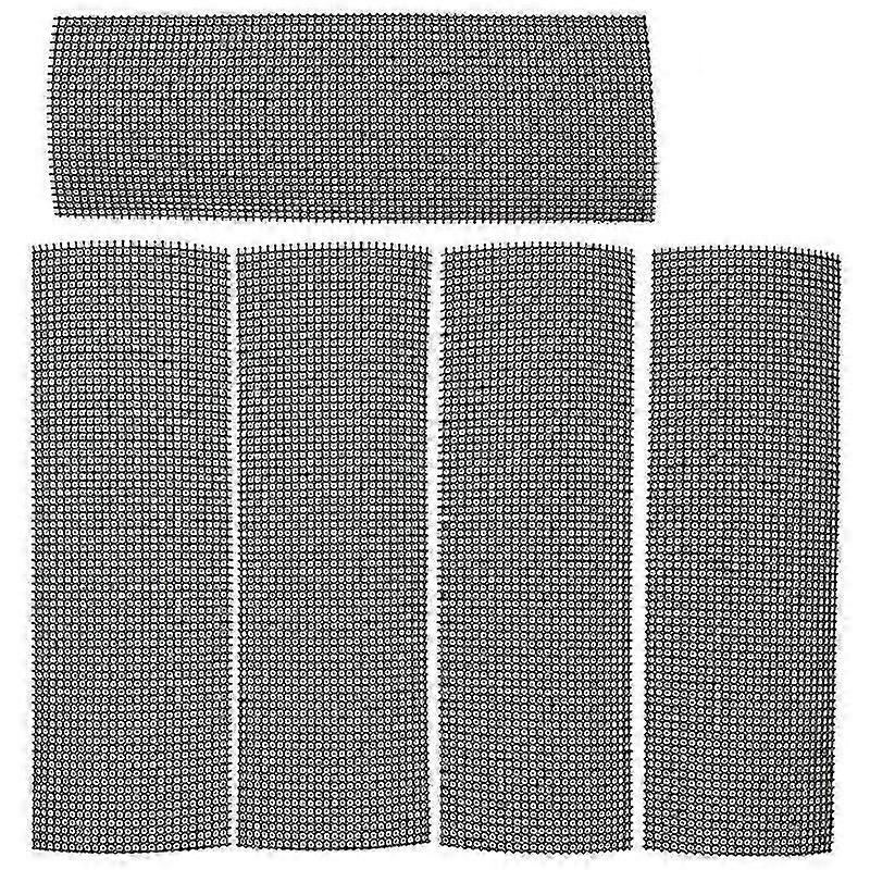 Tapete de grade para buracos de vasos de flores, tapete de grade inferior de 4 polegadas x 12 polegadas, 5 peças de junta - rede de drenagem para bonsai