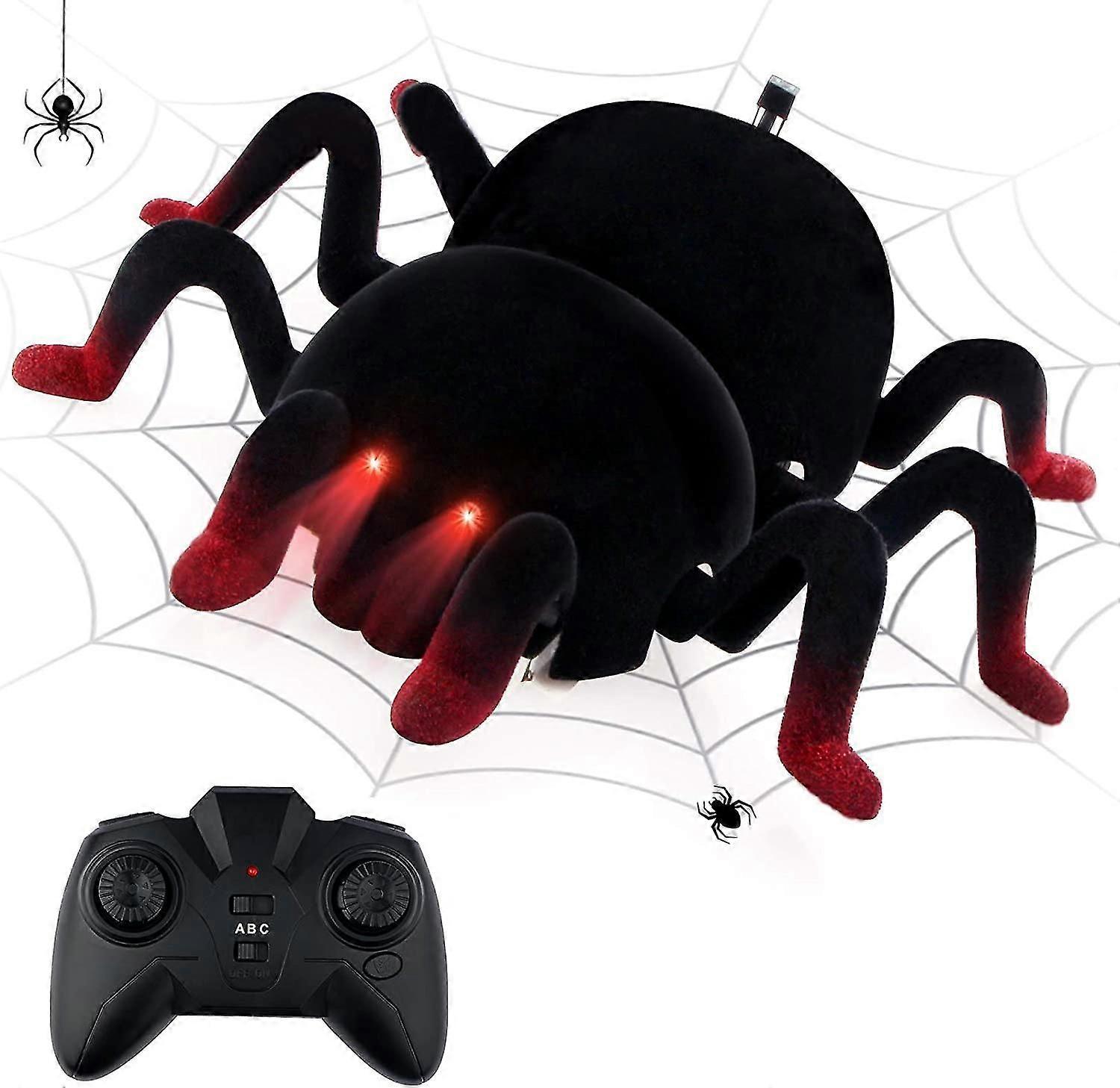 2024 Remote Control Spider, Kids Toys Wall & Floor Dual Modes 360rotation Stunt Rc Cars With Led Eyes