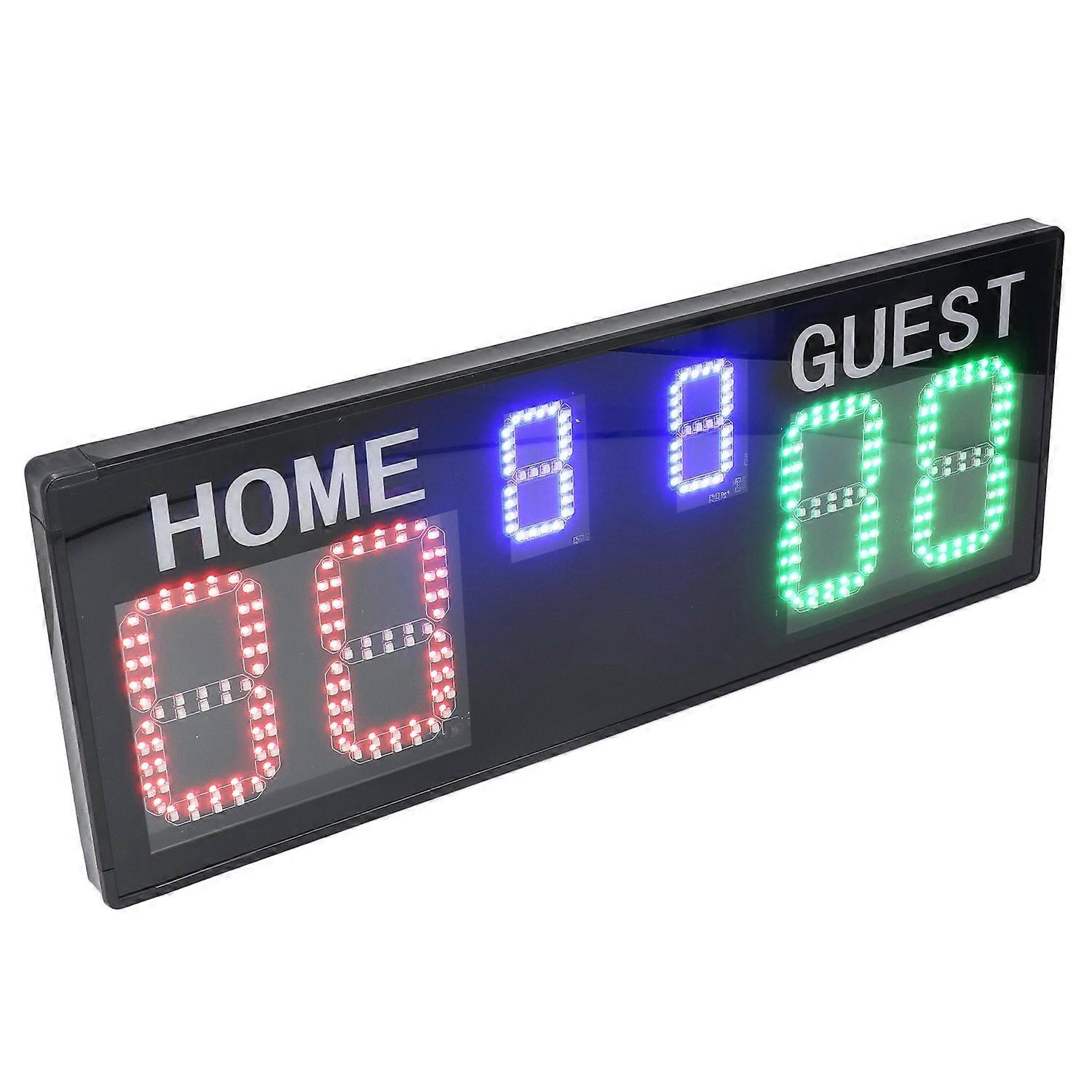 Electronic Scoreboard 6 Digit 1‑99 Bright LED Display Digital Score Keeper with Remote for Volleybal