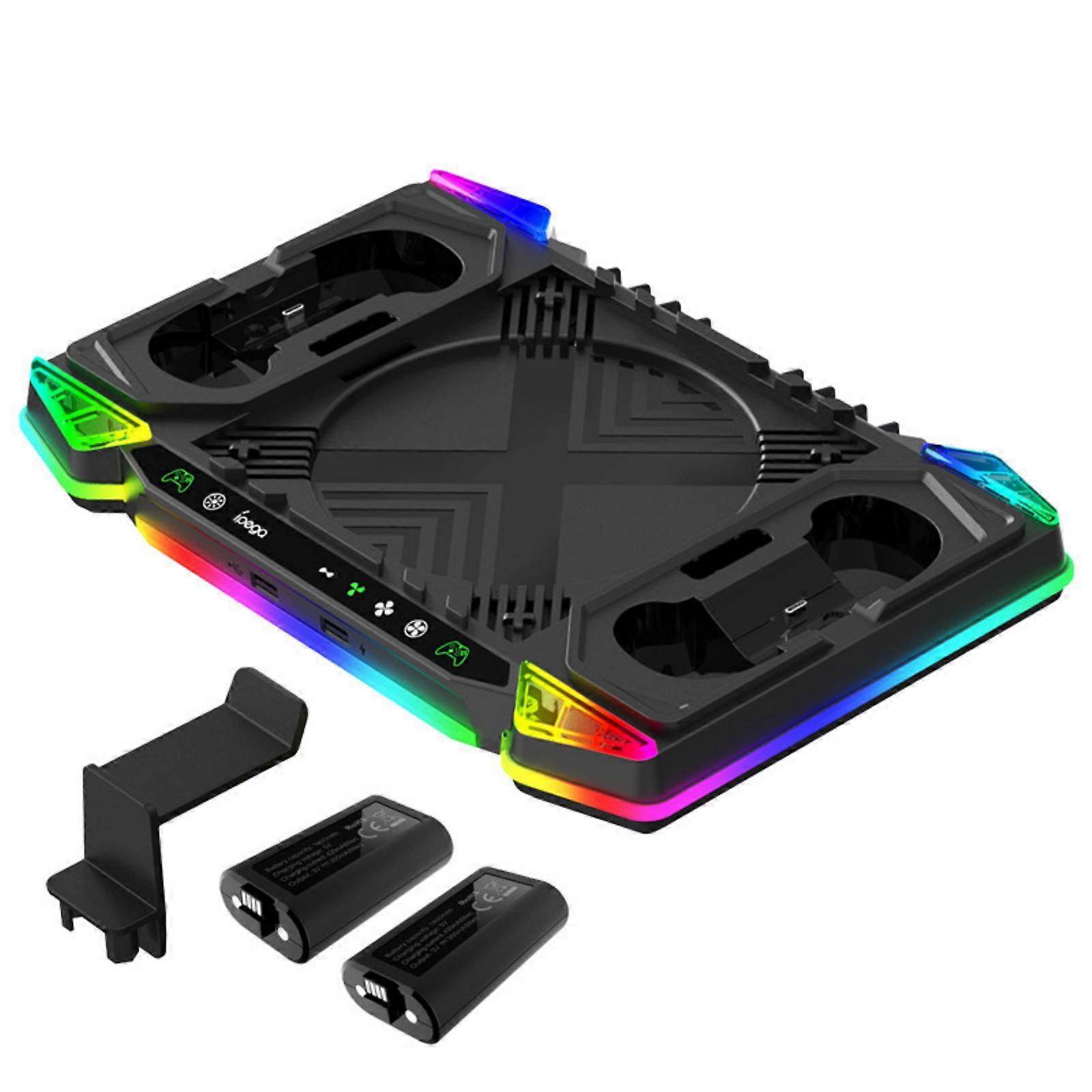 Charging Station Cooling System for Series Cooling Fan Charging Base with Headphone Holder Low Noise Cooling Fan