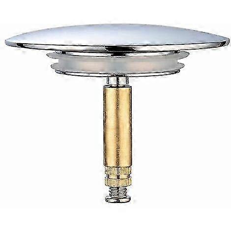 Adjustable Universal Bathtub Drain with 70mm Diameter Double Sealed Stopper Rust-Proof Washbasin Valve