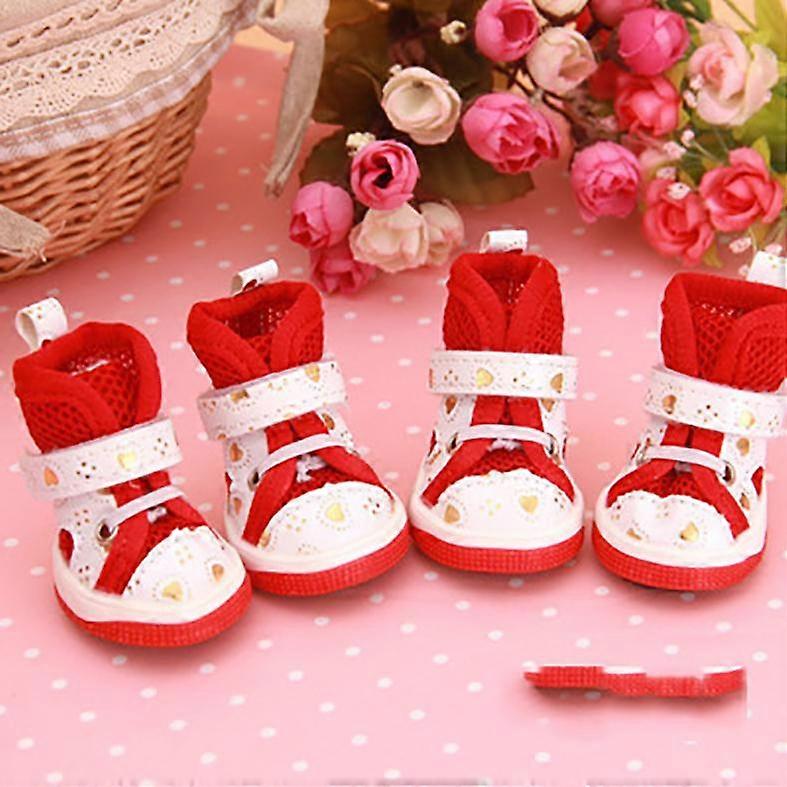 New Arrival Pet Dog Shoes Spring Summer PU Non-Slip Rubber Puppies Cats Shoes For Chihuahua Small Breeds Cats Pet Wear Products