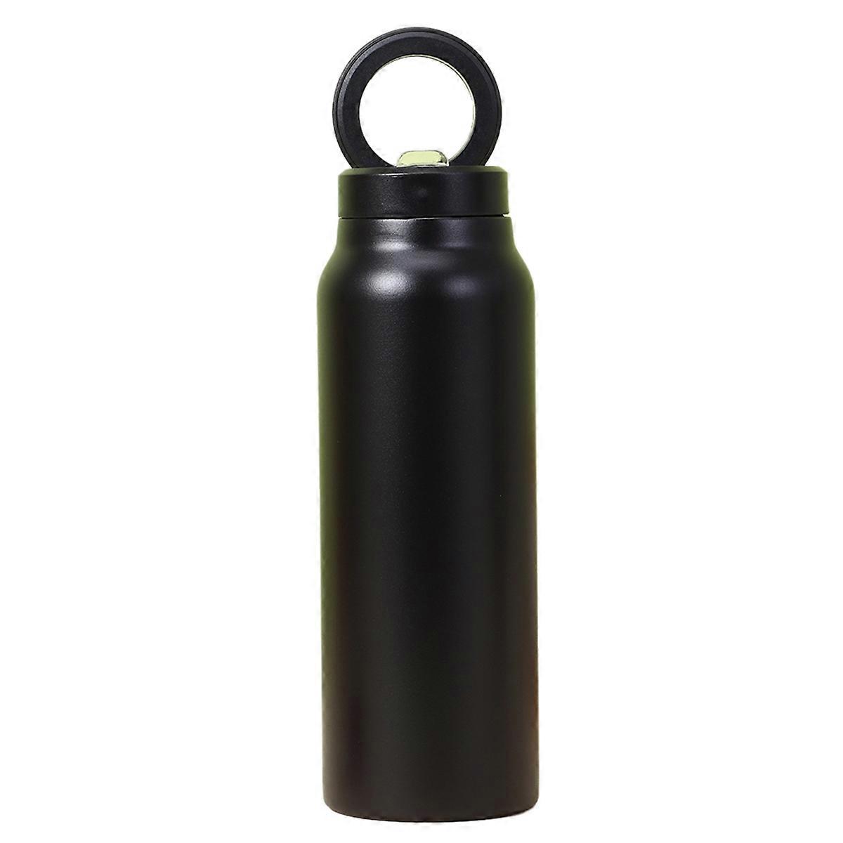 Black 720ML kettle magnetic suction mobile phone holder water