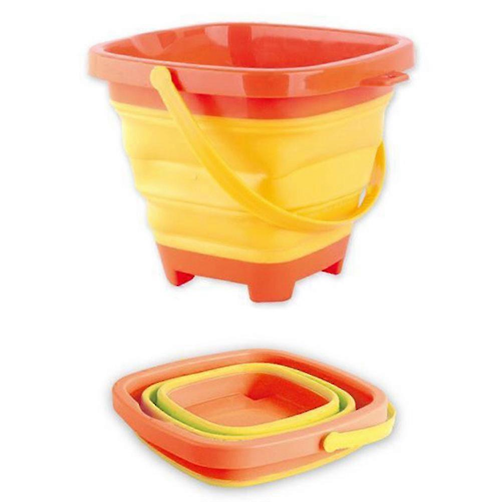 רב תכליתי מתקפל דלי חוף צעצוע חול לילדים דלי חול פלסטיק דלי חול ניתן להרחבה דלי חול