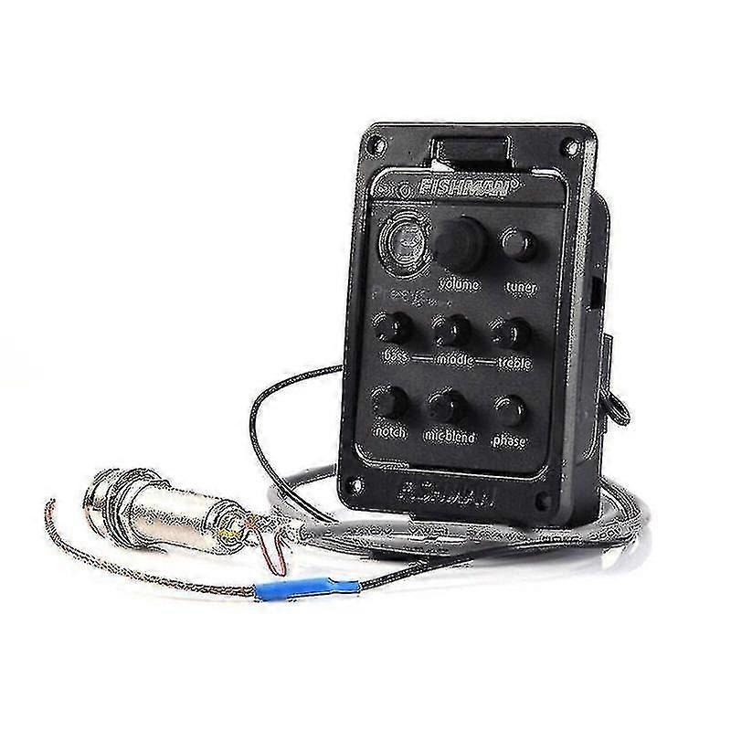Fishman 4 Band 301 Eq Tuner Piezo Mic Presys Blend Akustisk Gitarrpickup Förförstärkare