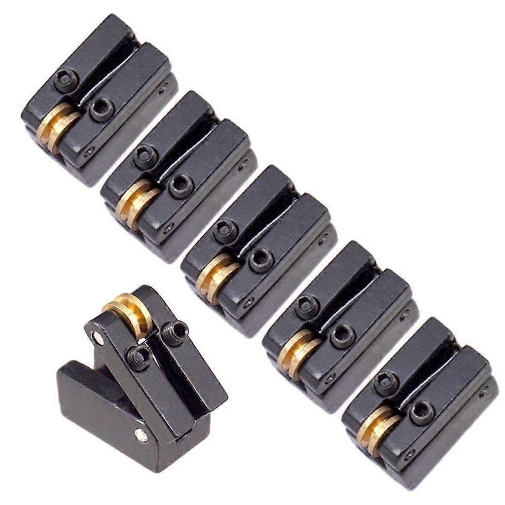 6x String Guitar Bridge Roller saddle Tremolo Bridge Tailpiece