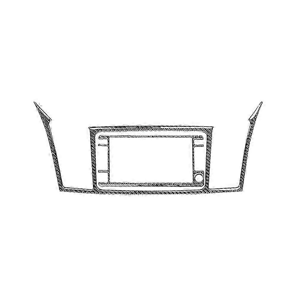 适用于2008-2015年碳纤维汽车导航屏显示面板贴纸覆盖装饰框架配件
